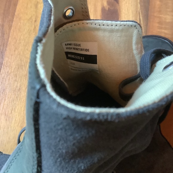 SeaVees Size men’s 9.5 Army Issue gray suede leather lace up shoes - Picture 3 of 11